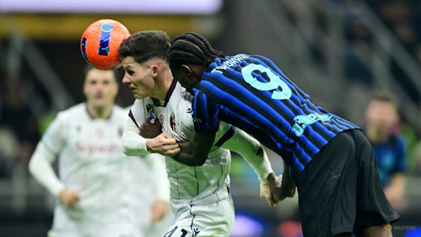 Inter surge past Bologna 3-1 to top Serie A standings