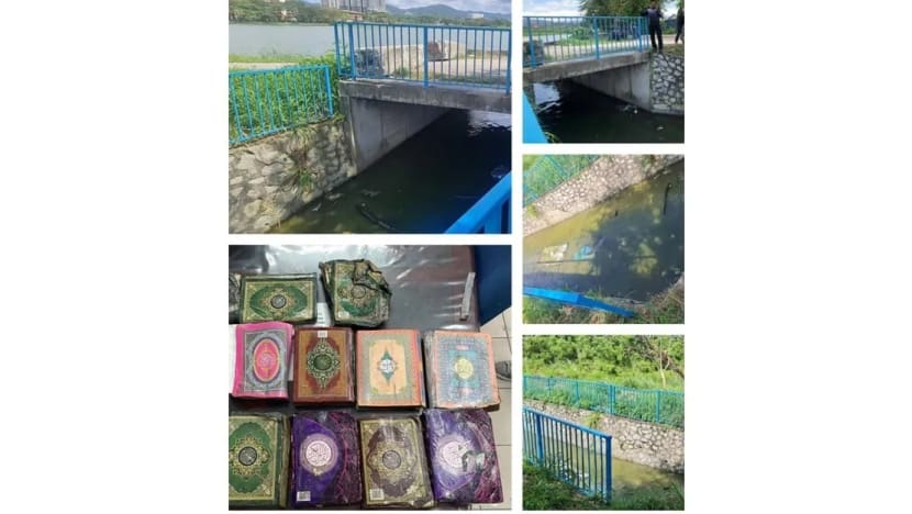 Polis M'sia lancar siasatan selepas temui 13 naskhah al-Quran dalam longkang 