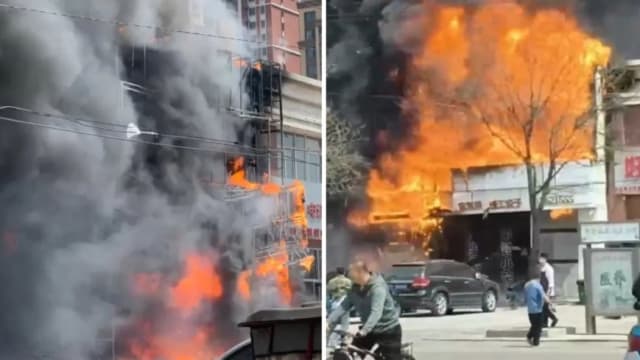 中国辽宁饭店严重火灾 造成22人死亡