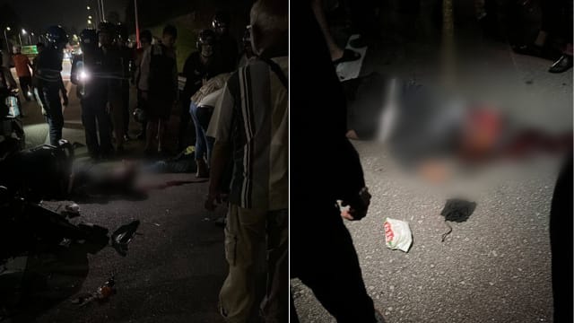 骑摩托车往新山遇死亡车祸 狮城男女一死一伤