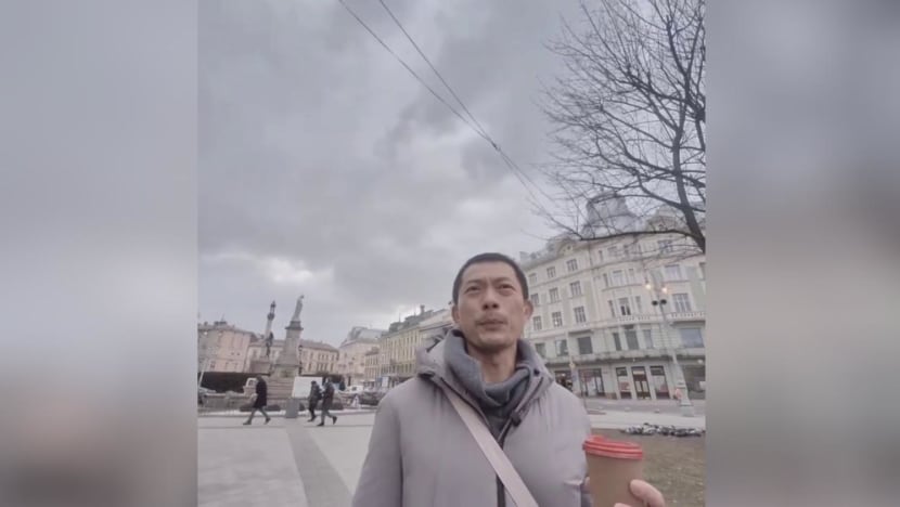 Singaporean Ix Shen and wife reach western Ukrainian city of Lviv