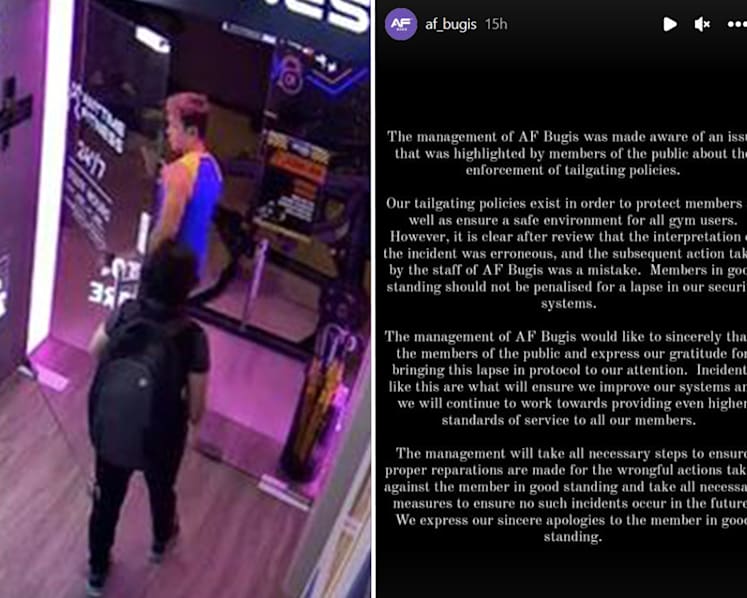 #trending: Netizens slam Anytime Fitness Bugis for charging member S$60 'tailgating fee'; gym apologises for 'mistake'