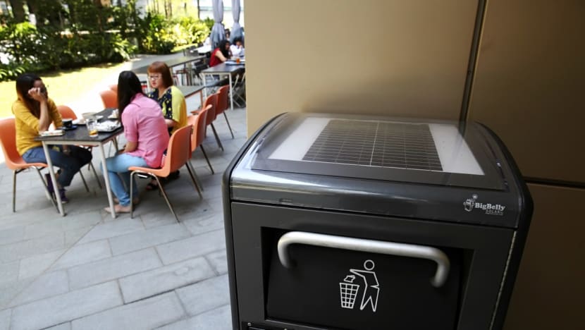 JTC puts up more ‘smart’ waste bins that alert cleaners via SMS when full