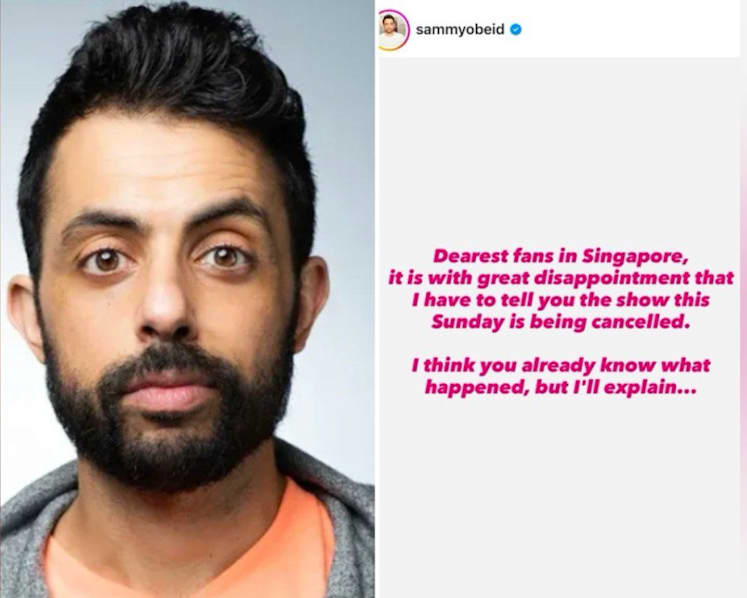 Authorities looking at 'further steps' after comedian Sammy Obeid's 'completely fictional' account of cancelled Singapore show: Edwin Tong