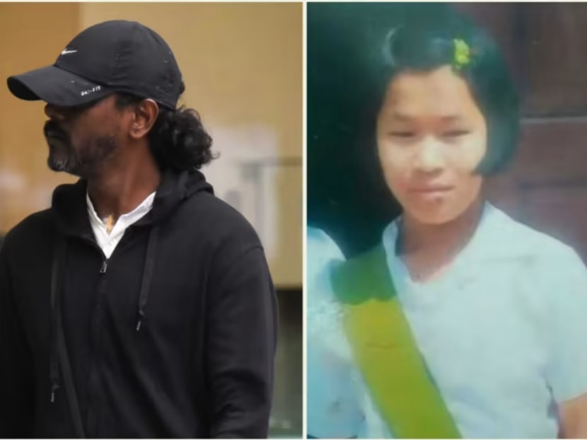 A collage showing Kevin Chelvam outside State Courts on July 20, 2023, and Piang Ngaih Don.