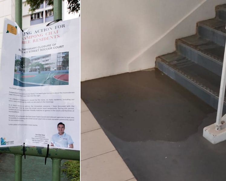 'Unbearable' screams, urine pools at Bedok North block among reasons residents want football court closed or removed