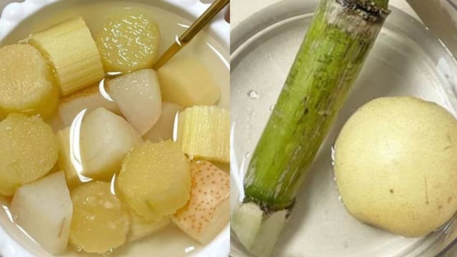 食谱：甘蔗雪梨汤