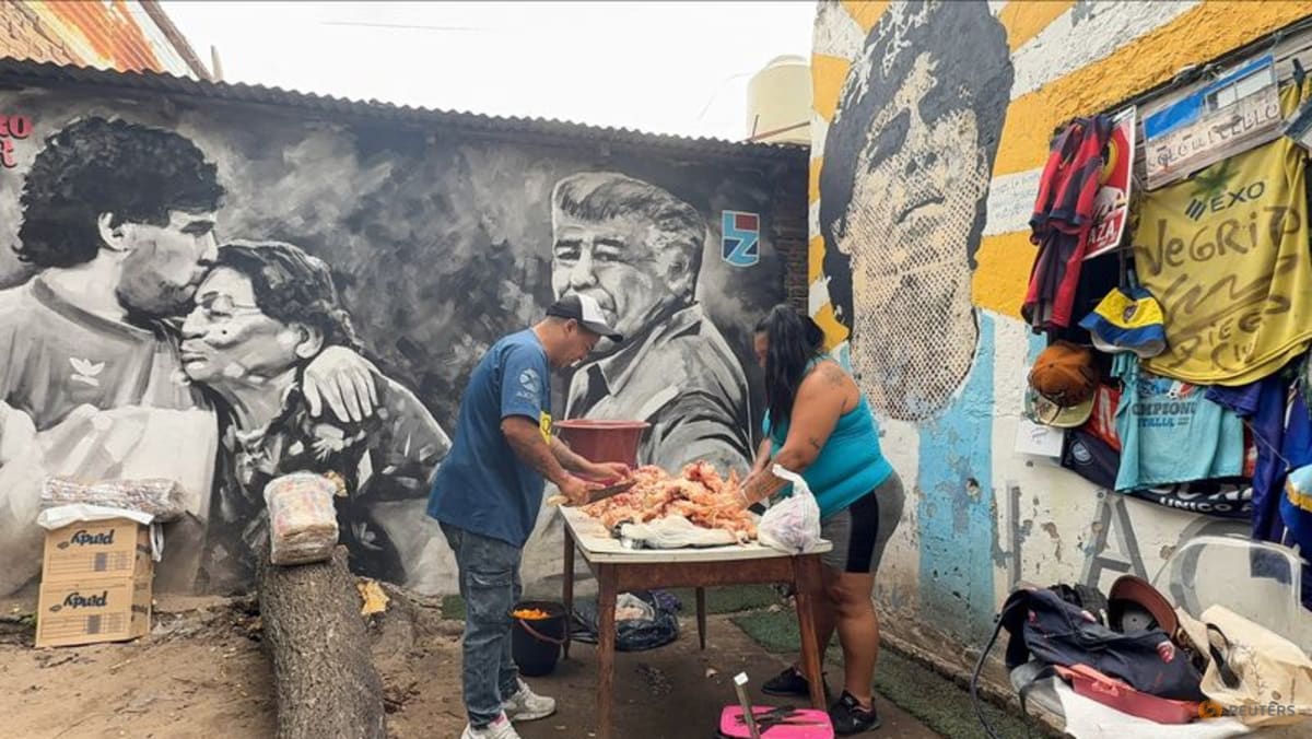 Maradona's former home is transformed into a soup kitchen in Argentina