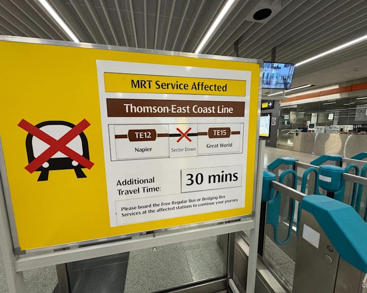 Regular train services resume on Thomson-East Coast Line after morning disruption: SMRT