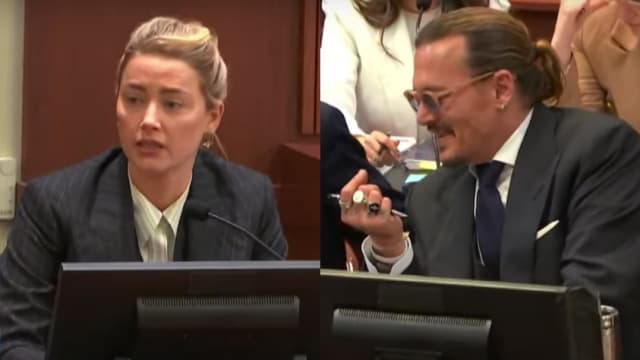 Amber Heard呛“有罪才不敢看我”　Johnny Depp苦笑：就不想看啊！