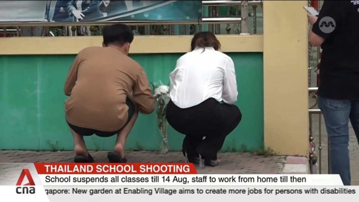 Mourners pay tribute to victims of Thailand school shooting
