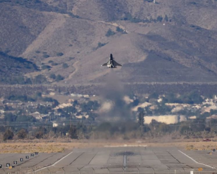 Quiet supersonic X-59 jet soars over California desert in first test flight