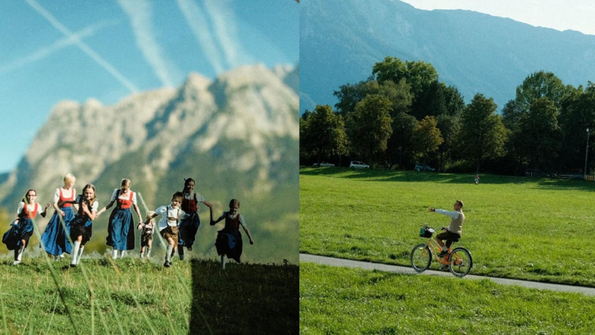 I visited Salzburg's new Sound Of Music museum and cycled on a bike named Julie Andrews