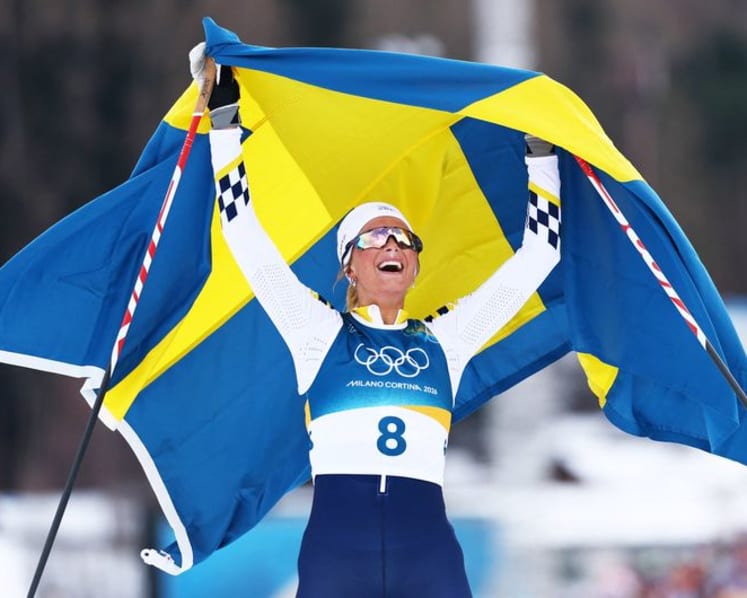Cross-country-Karlsson leads Sweden 1-2 in women's skiathlon