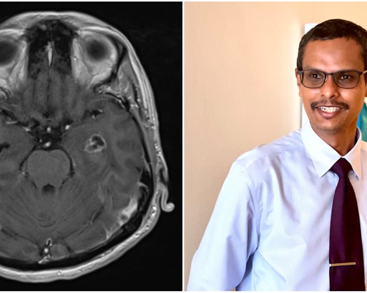 He became abusive to his wife and kids. A brain tumour could have been the cause