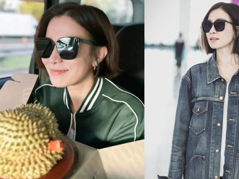 Charmaine Sheh tries durian cake immediately after reaching Malaysia; gives it her seal of approval
