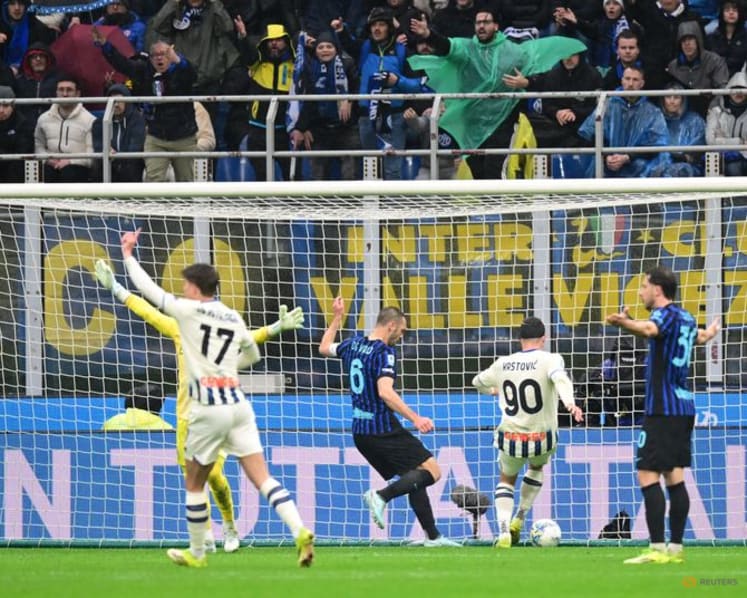 Inter held to 1-1 draw by Atalanta as title race remains open