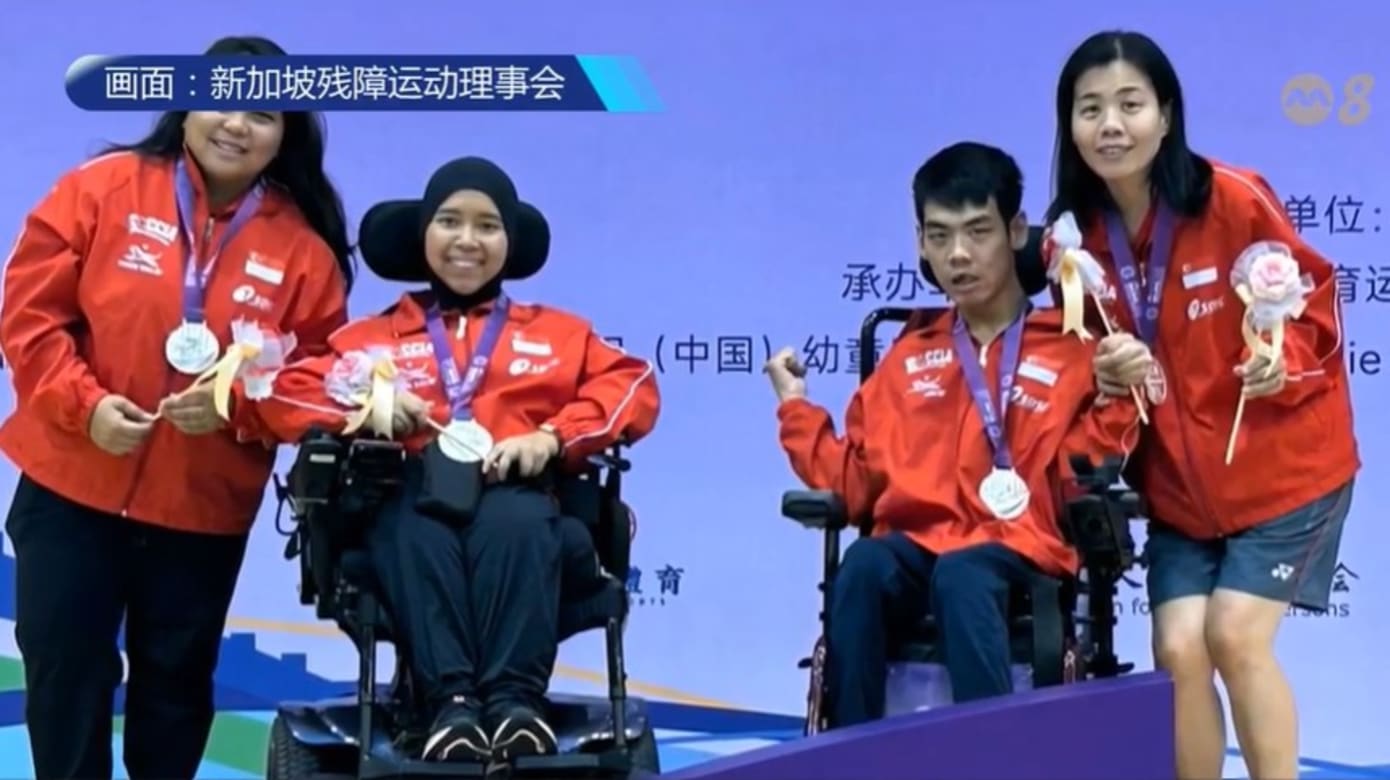 历来最好成绩 我国残障运动员在硬地滚球世界杯中夺BC3级双人赛银牌