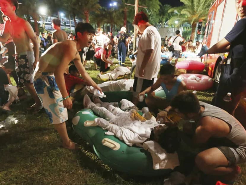More than 500 injured as fire hits Taiwan water park party More than 500 injured as fire hits Taiwan water park party