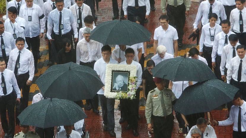 State Funeral procession for Mr Lee Kuan Yew begins