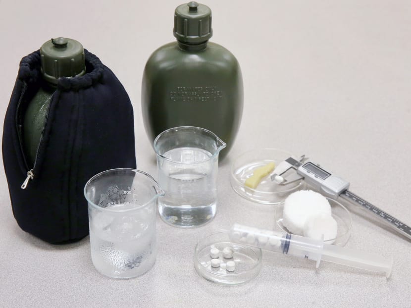 Researchers from the National University of Singapore’s Faculty of Engineering have found a way to convert cotton-based fabric waste from unwanted clothing into cotton aerogels. Photo: Koh Mui Fong/TODAY