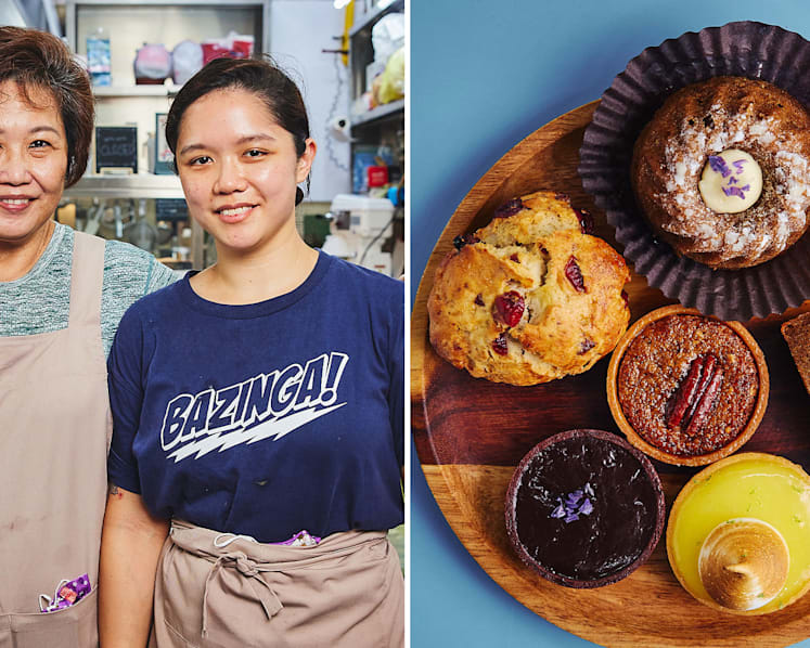 'Why spend S$7 at an atas bakery?' Ex-hotel chef sells S$1.50 madeleines and S$2.50 tarts at hawker stall
