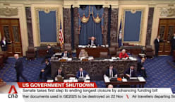 US Senate takes first step to ending longest closure by advancing funding bill