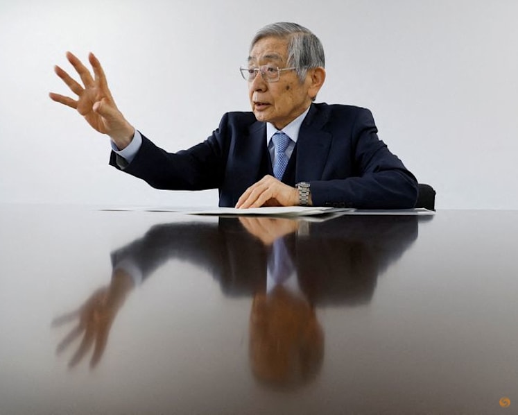 Ex-BOJ chief Kuroda sees 3-4 more rate hikes to 1.5% in 2027, Asahi interview shows