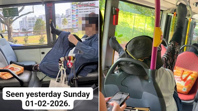 再被拍到在巴士上脱鞋翘脚 疑是涉及公共滋扰案同一女子