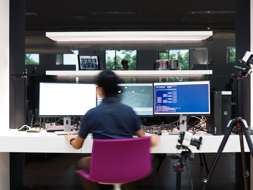 An engineer developing software for Dyson. Engineers will be among the new hires at the firm's Singapore global headquarters.