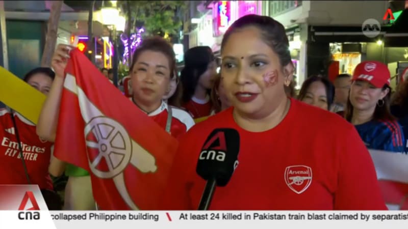 Arsenal fans in Singapore gather to celebrate first league title since 2004