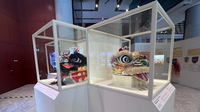 华族文化中心推出“舞动狮城”特展 多件文物探索历史演变