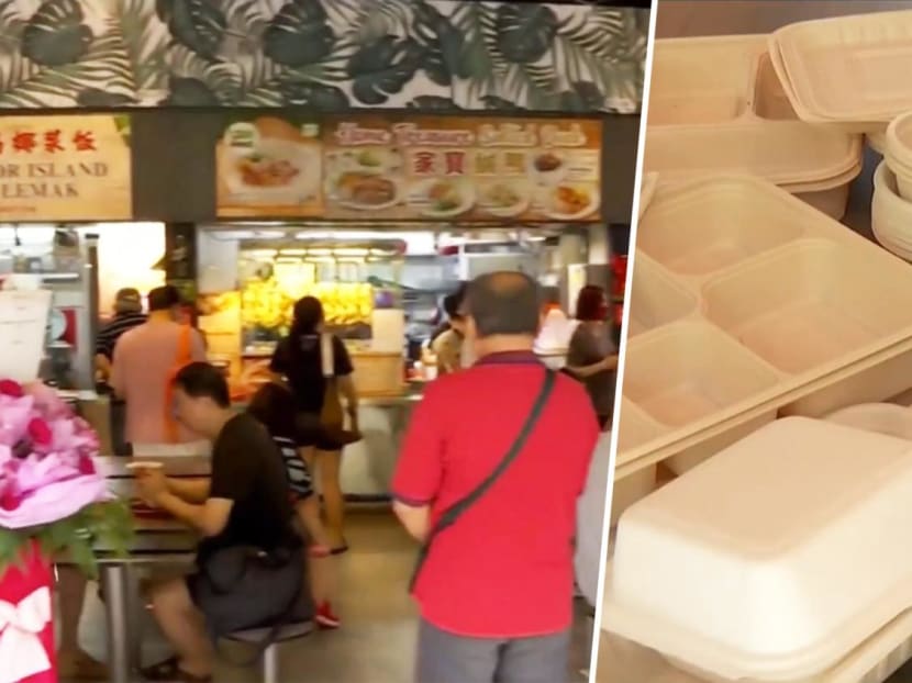 &ldquo;Unfair To Make Life Difficult For Us &rsquo;Cos You Want To Be Eco-Friendly&rdquo;: Hawker Hits Back At 80 Cents Charge For Biodegradable Takeaway Container At New Bukit Canberra Hawker Centre