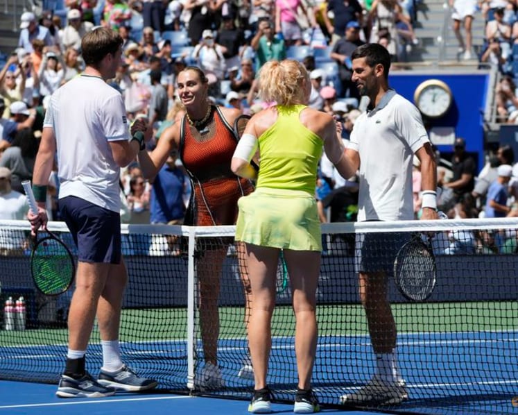 Star-studded pairing Djokovic and Sabalenka stunned in US Open mixed doubles