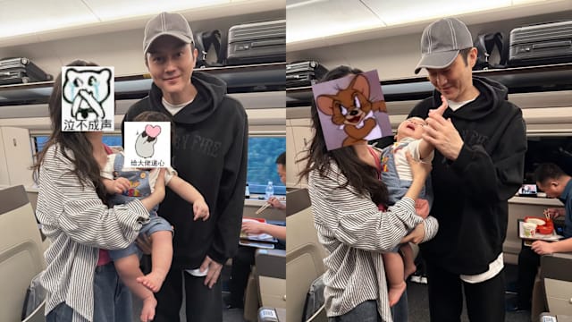 “香港热心市民”高铁上帮女乘客扛婴儿车和行李，摘下口罩竟然是张智霖！