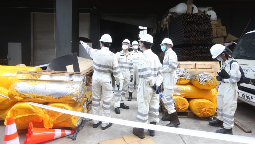 Tuas fatal fire: Inquiry committee probe gets underway with visit to accident site; to report in 3 to 6 months