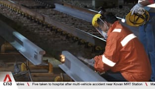 SMRT invests more than S$1m in new machine to strengthen track quality 