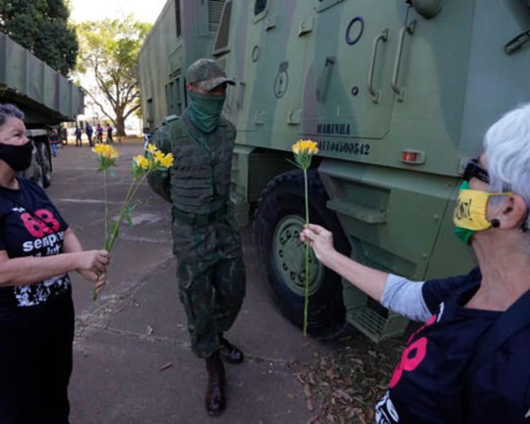 Brazil's Bolsonaro loses major vote after military display