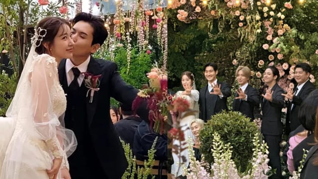 韩庚也来了！成员厉旭结婚，Super Junior 13人全到齐