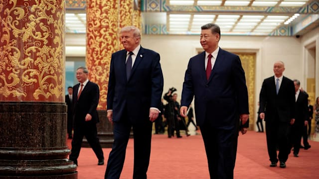 特朗普抵达国宴地点