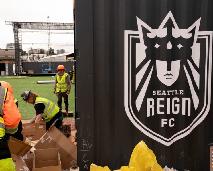 Seattle World Cup barge gives soccer's global language a waterfront home
