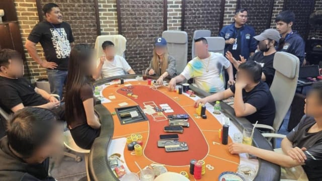 曼谷豪宅改造成赌场 遭警突击逮捕21赌客