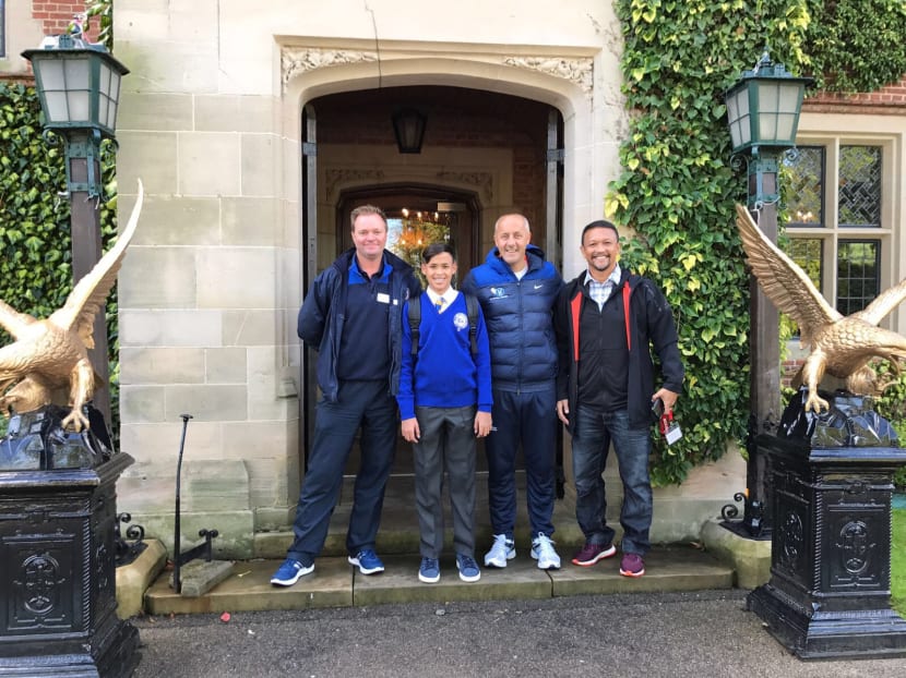 Ilhan Fandi flew to England last Friday (Sept 8) to begin his education. Photo: Fandi Ahmad