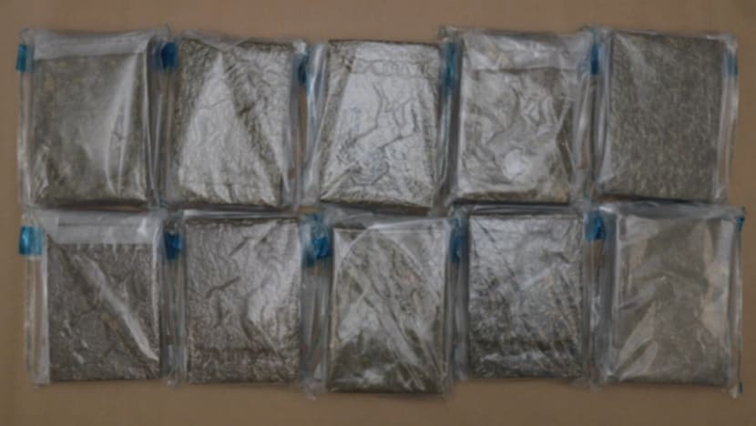 Man and woman arrested for attempting to smuggle over 10kg of cannabis into Singapore