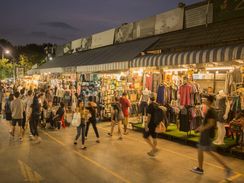 The original Chatuchak market in Bangkok, Thailand.