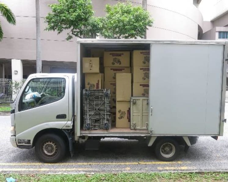 More than 6,000 cartons of duty-unpaid cigarettes seized in Woodlands, 5 arrested 