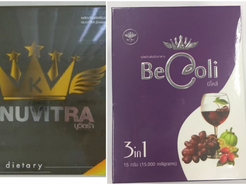 The Health Sciences Authority has warned the public not to purchase or consume two brands of slimming pills sold online, after they were found to contain a banned substance and potent laxatives.