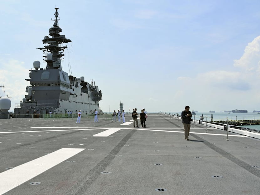 Japan wants the region to get used to voyages by its warships