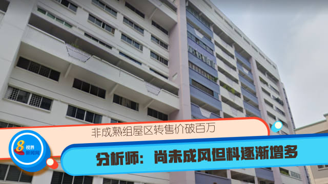 非成熟组屋区转售价破百万 分析师：尚未成风但料逐渐增多