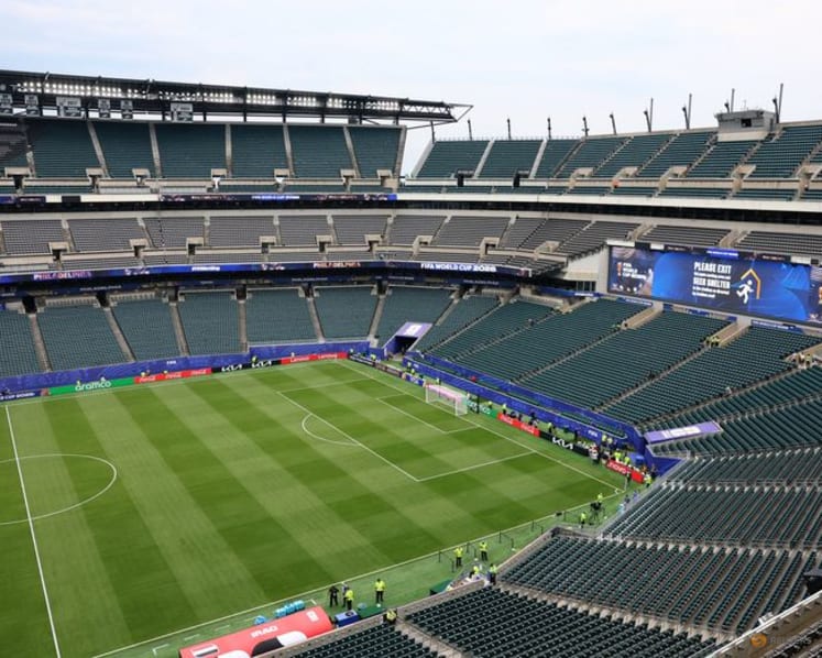 Stadium gates for France v Iraq game in Philadelphia now open